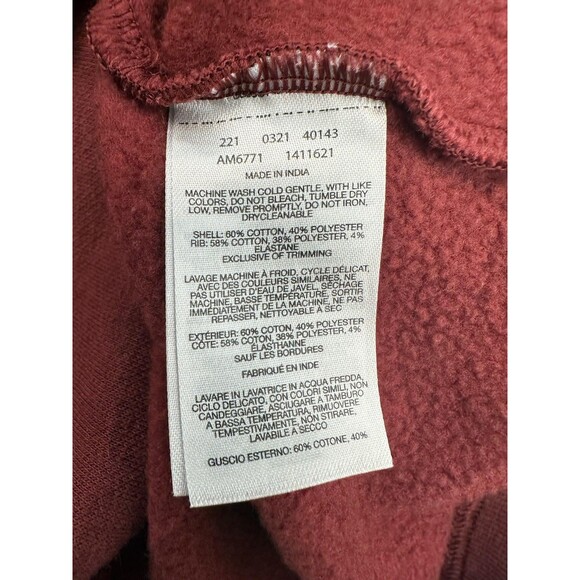 Columbia Pullover Mens XL Red Half Zip Fleece Lined Casual Sweater Outdoors - Picture 5 of 11